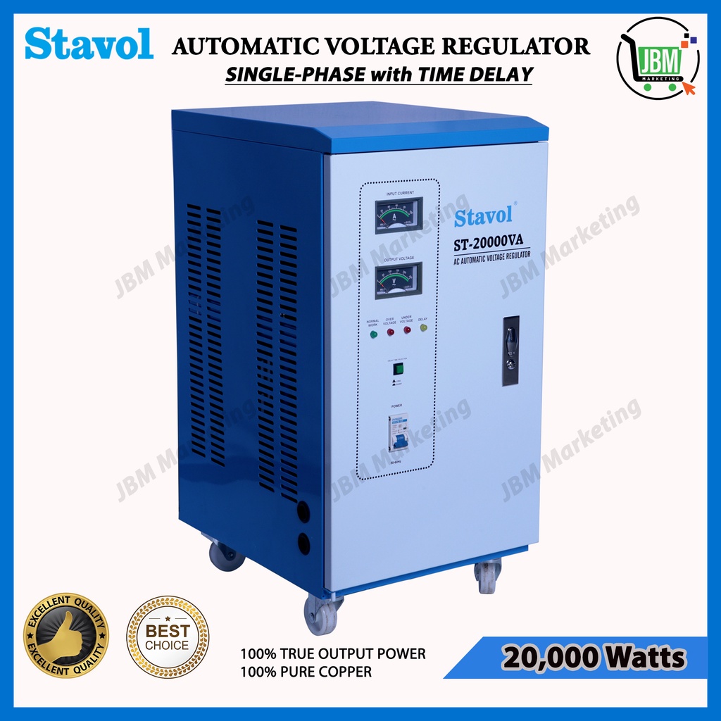 Stavol AVR (Automatic Voltage Regulator) Single Phase With Time Delay
