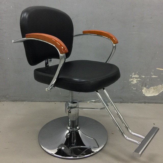 Salon chair hydraulic chair wood arm circle base Shopee Philippines