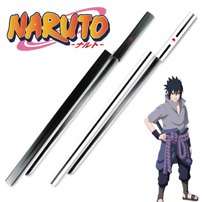 NEW 100cm Anime Naruto Sasuke's Sword Katana 11 Samurai Knife Ninjas