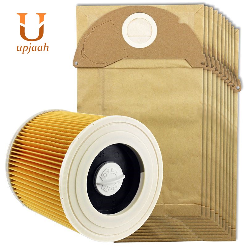 Wd2 Pack Of 10 Paper Filter Bags For Krcher Vacuum Cleaner Mv2 オープニング 大放出セール
