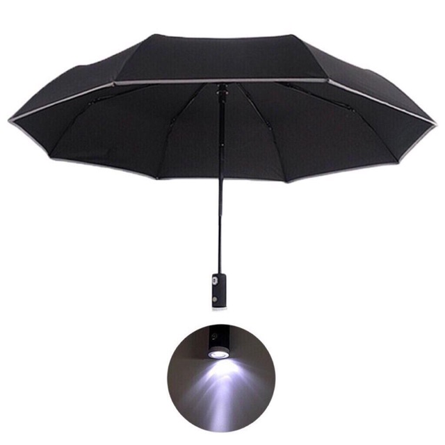 two fold automatic Umbrella with LED Flashlight Handle Shopee Philippines