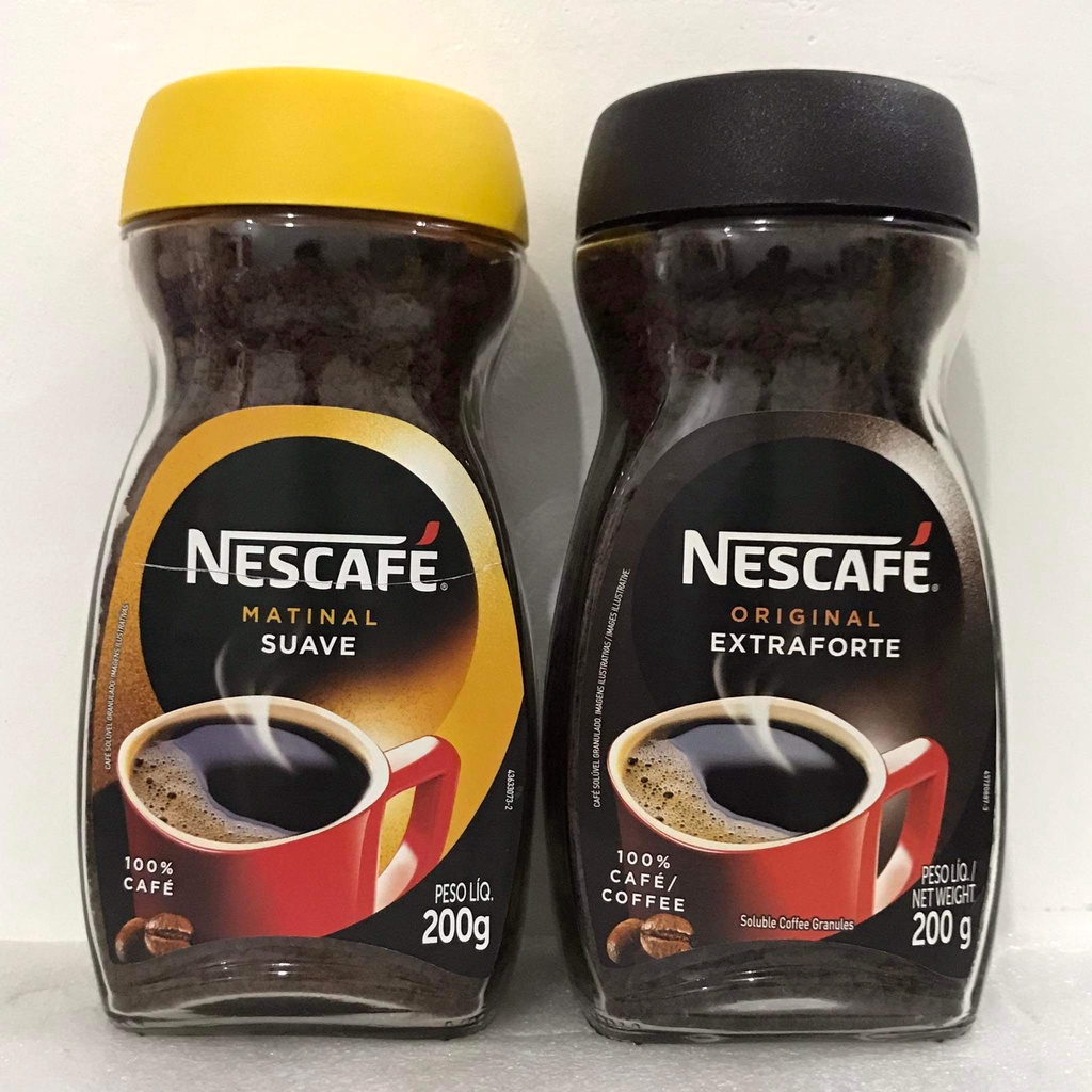 Nescafe Matinal Suave/Original Extraforte 100 Cafe 200g, Dark Roast