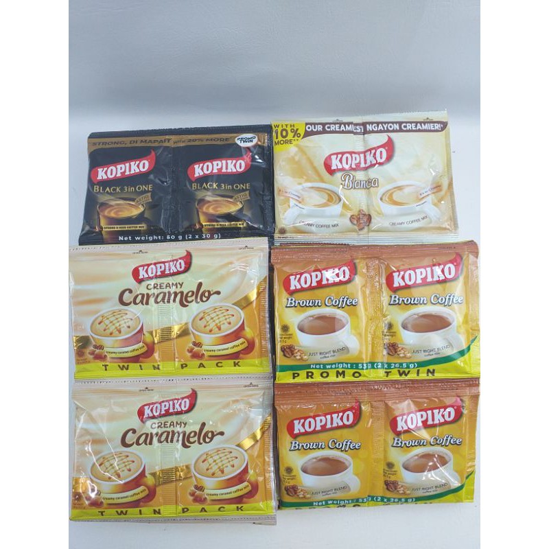 Kopiko Twin Pack 4 Flavors Coffee Mix 10's Shopee Philippines