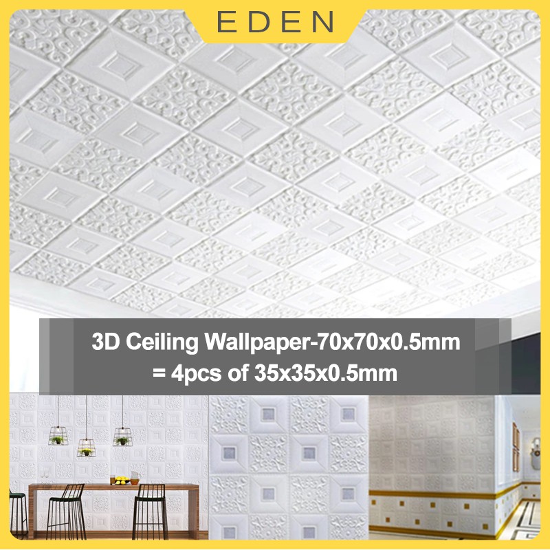 Ceiling Bedroom Roof Wall Papers Roof Decoration 3D Wallpaper Sticker