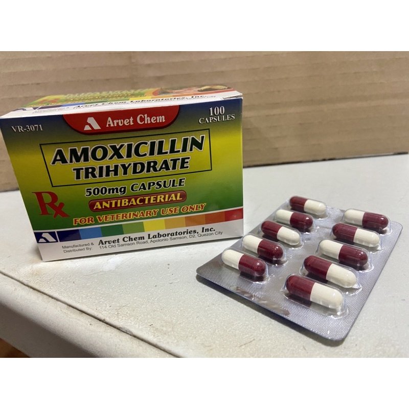 10 Capsules Amoxicillin Trihydrate ( ArvetChem ) Shopee Philippines