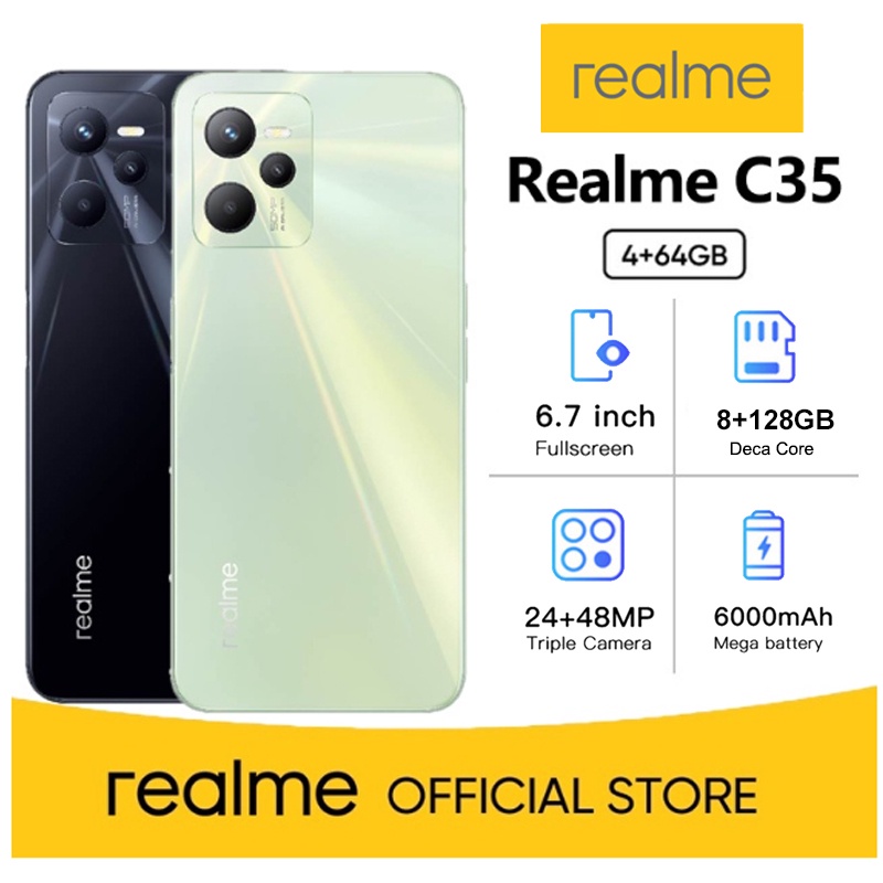 Realme C35 Phone 16+512GB 6.7inches Smartphone 6000mAh Android 5G