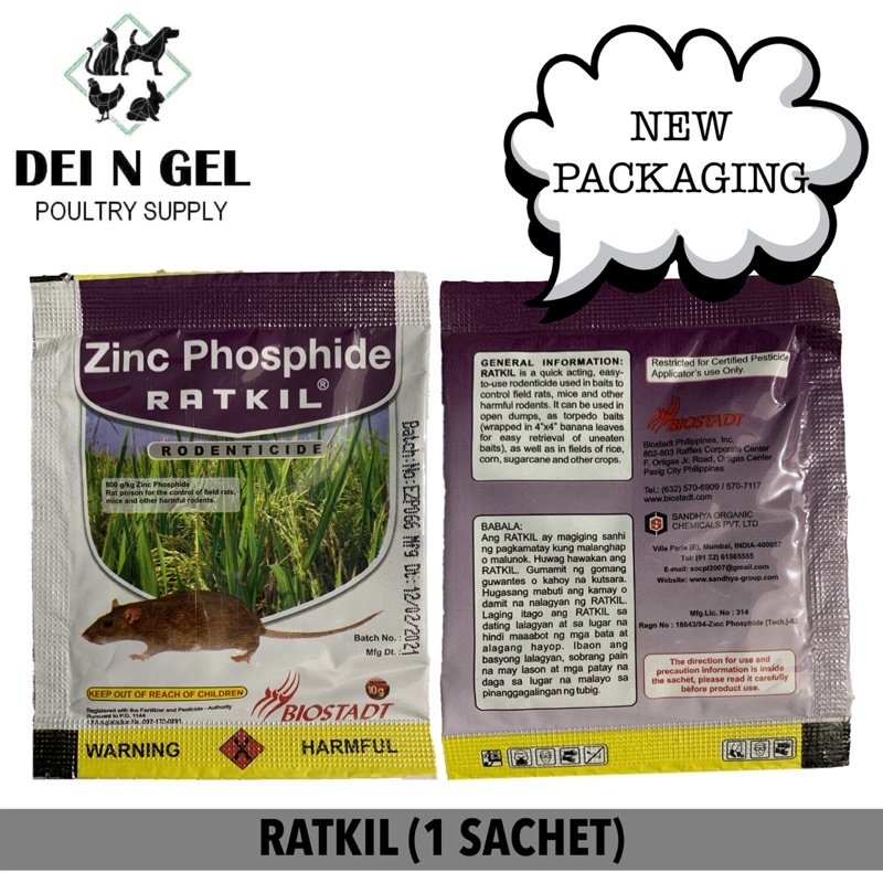 Zinc Phosphide RATKIL 10g (1 SACHET) Shopee Philippines