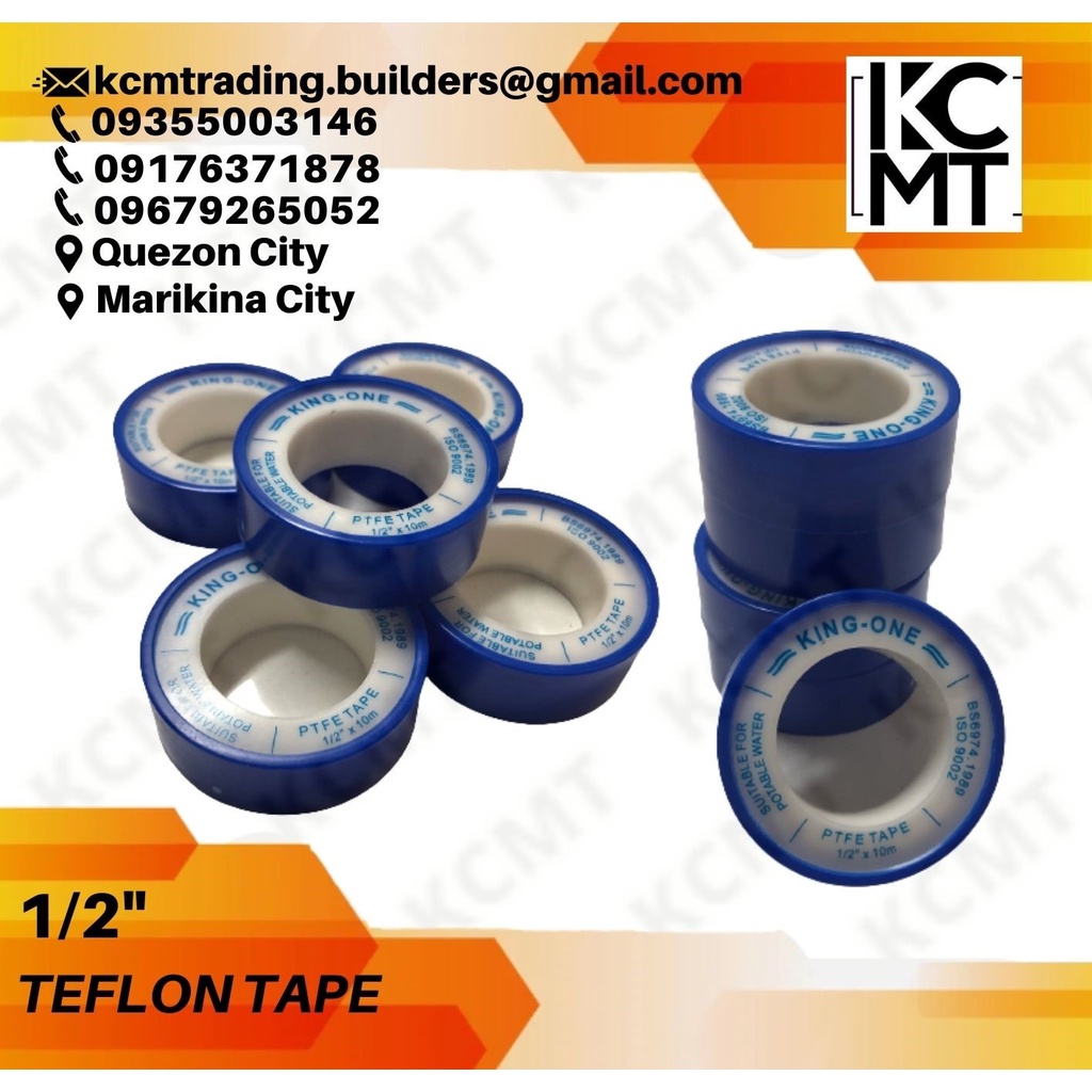 TEFLON TAPE 1/2" (KING ONE BRAND) Shopee Philippines