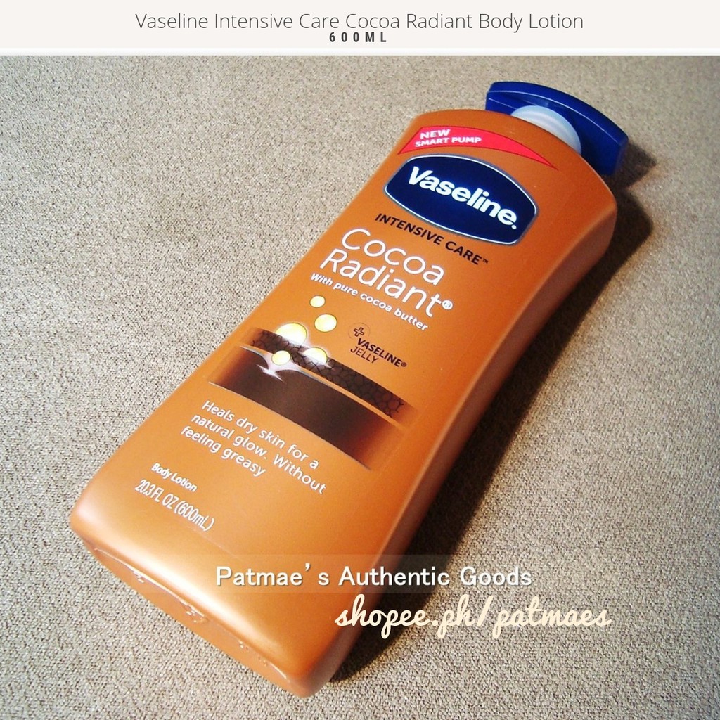 Vaseline Intensive Care Cocoa Radiant NonGreasy Lotion Shopee