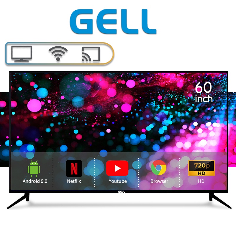 Gell 60 inches smart tv 65 inches on sale Smart TV 55 inch Android tv