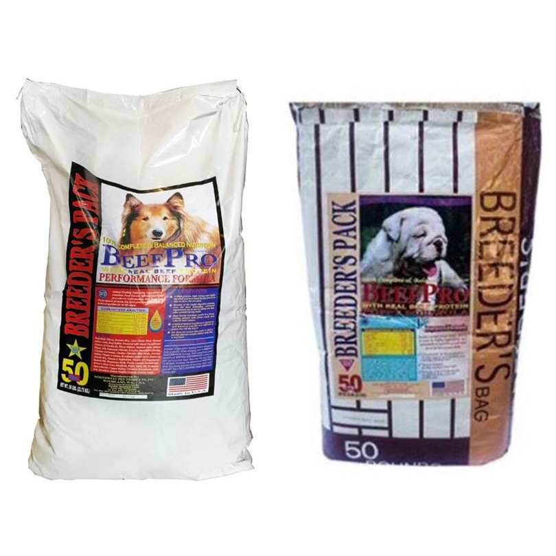 Beef Pro/Lamb Pro Breeder's Pack for ADULT and PUPPY Dog Food 50 Pounds