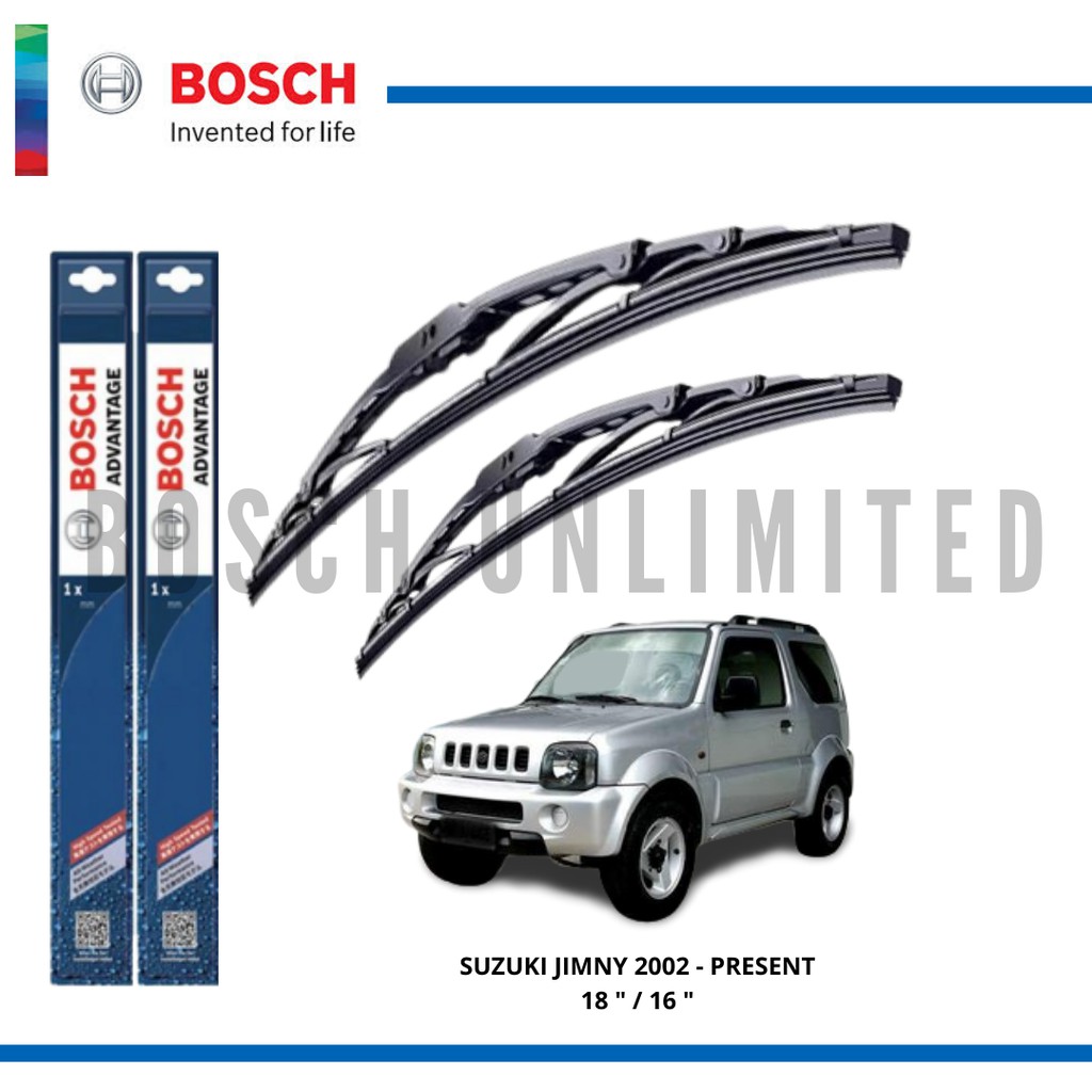 Bosch ADVANTAGE Wiper Blade Set for Suzuki JIMNY 2002 PRESENT (18 /16 ) Shopee Philippines