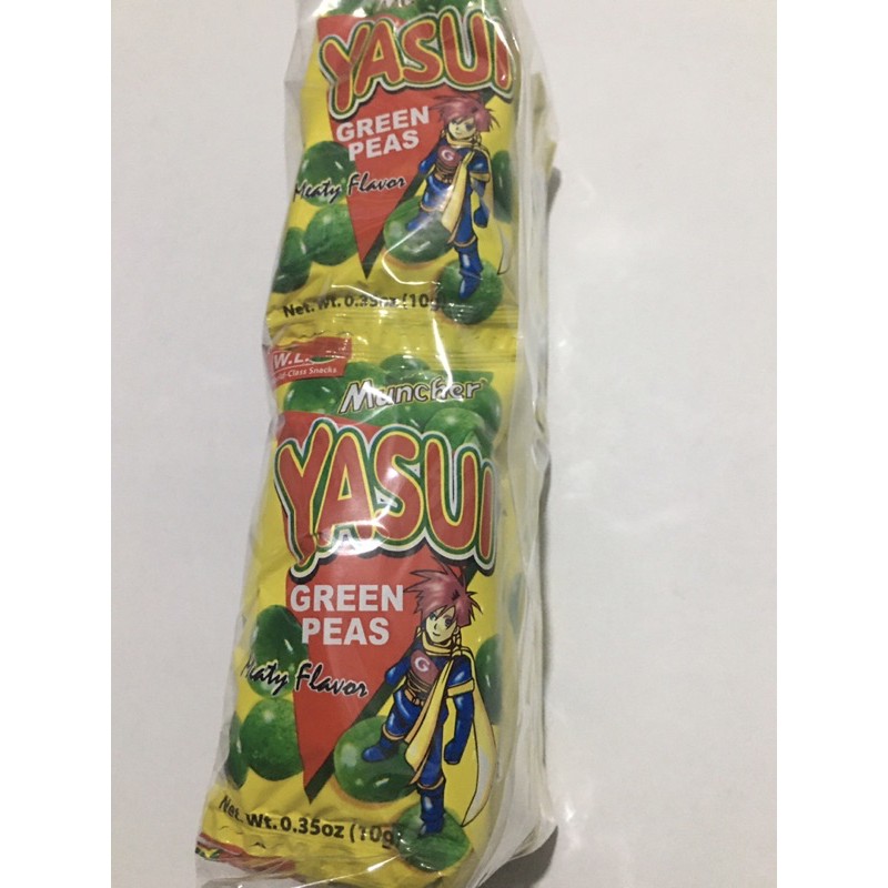 Muncher yasui green peas meaty flavor 1packx12s Shopee Philippines
