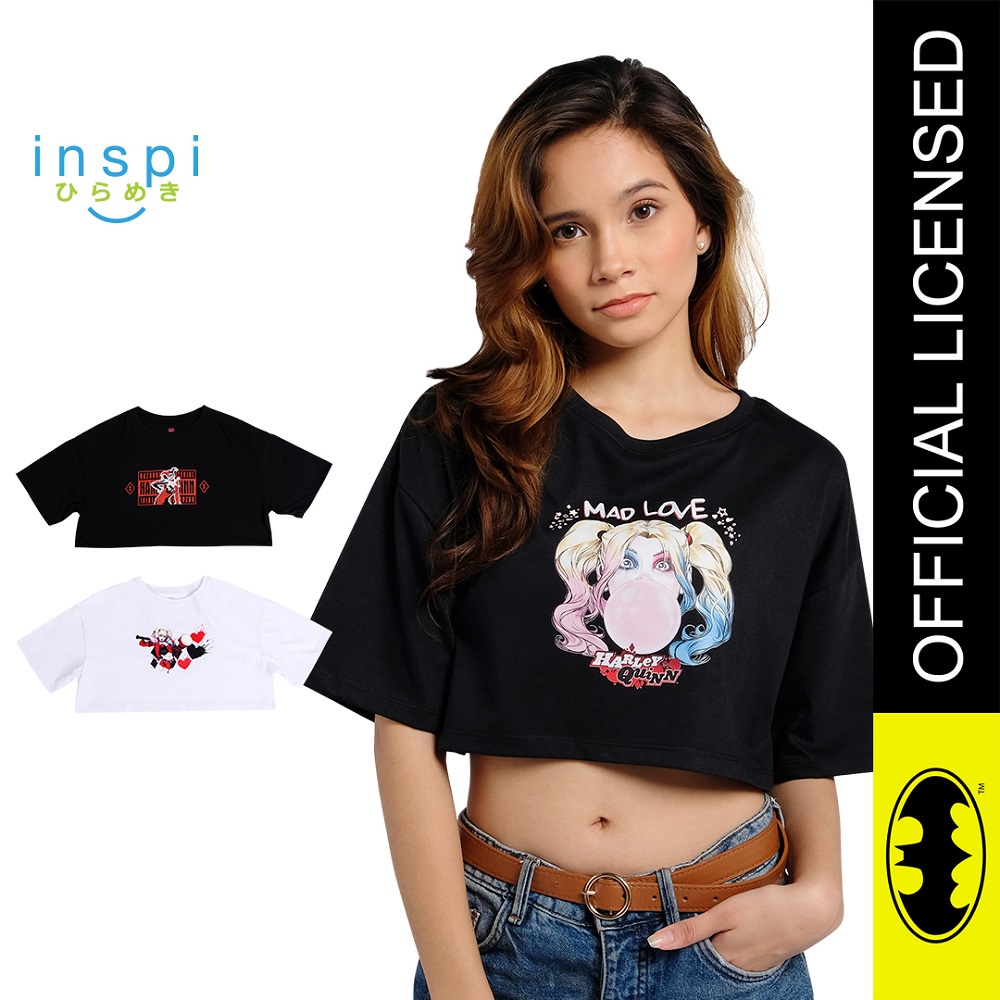 INSPI Batman Oversized Crop Top for Women Korean Top Summer Outfit