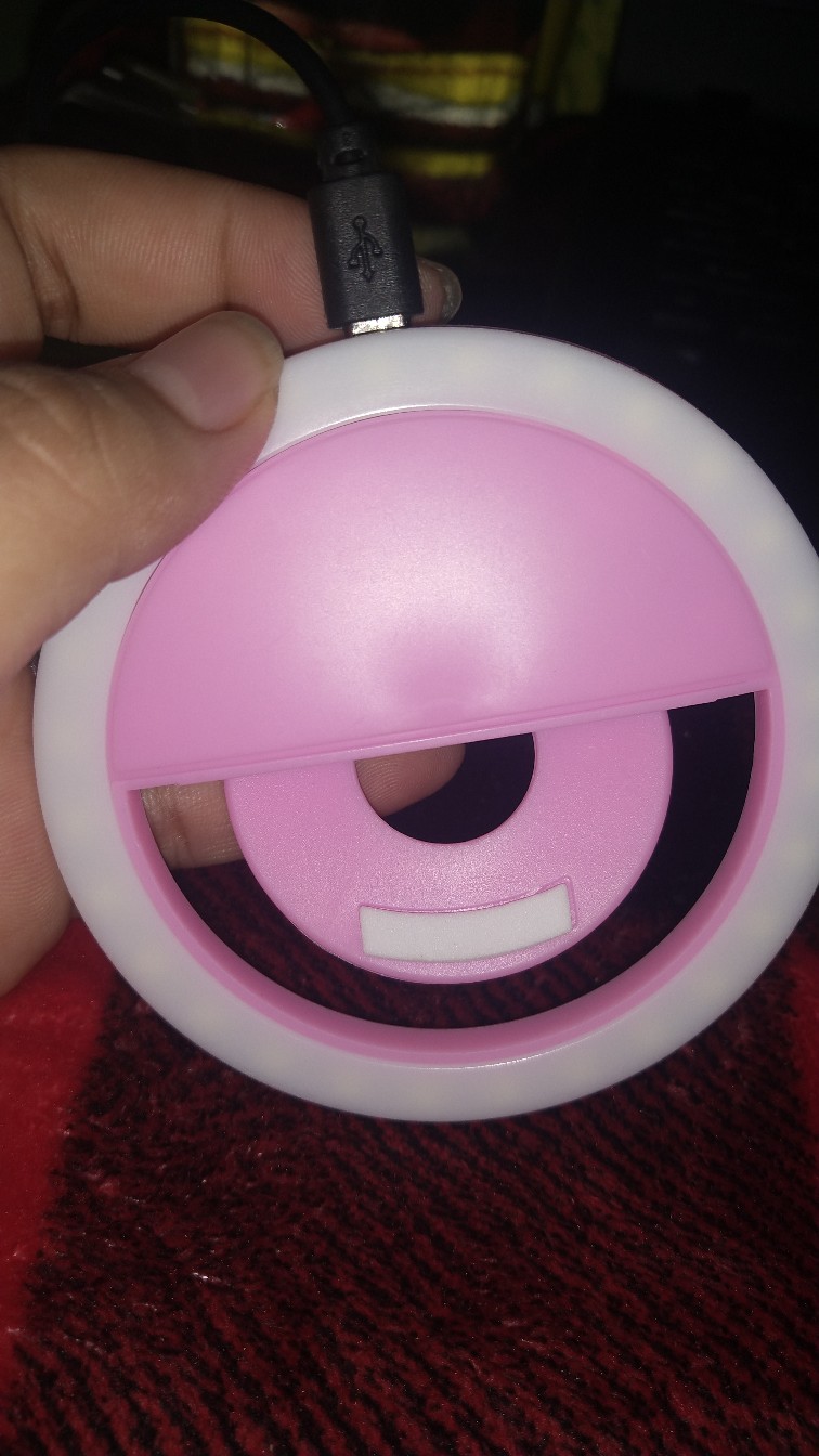 100 Original Lucky RK12 Selfie LED Ring Light Rechargeable Clipon