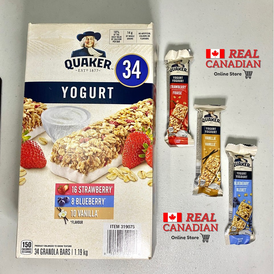 Canada Quaker Yogurt Granola Bars 35 g Shopee Philippines