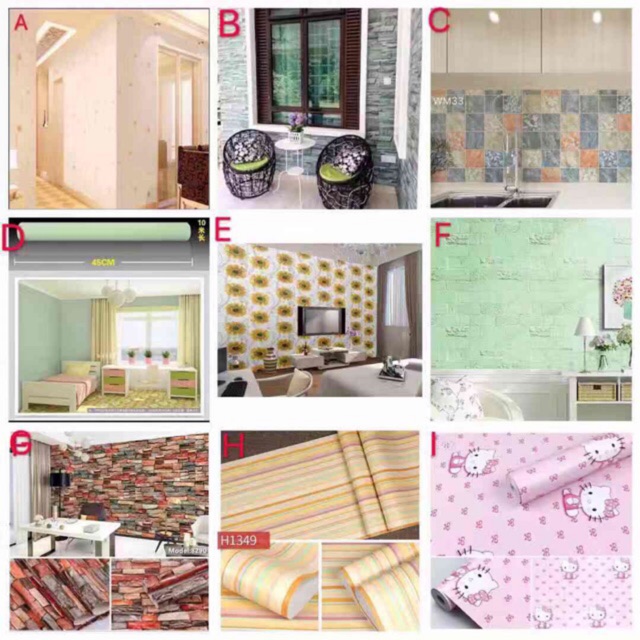 Wallpaper45cmX10m wallpaper Shopee Philippines