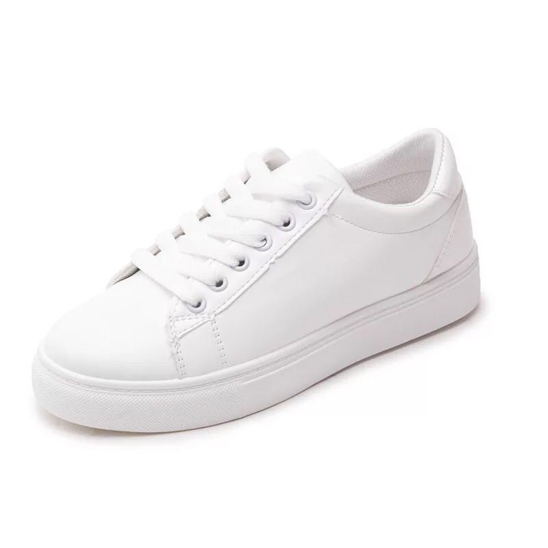 korean leather white rubber shoes Shopee Philippines