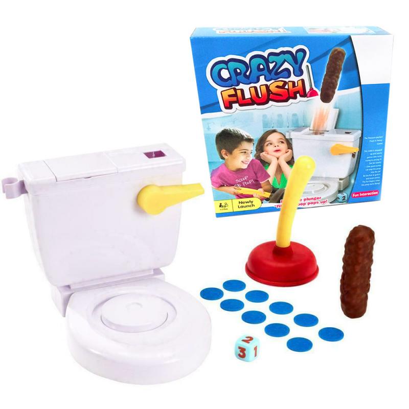 Toilet Toys Pooping Flushing Toilet Spoof Poop Shoots Tricky Toys