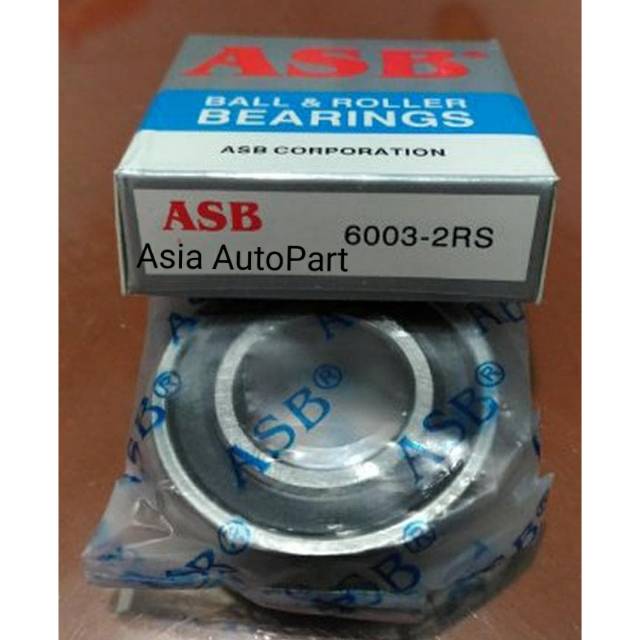 Ball Bearing 6003 2RS ASB Bearings 17x35 x 10 mm Shopee Philippines
