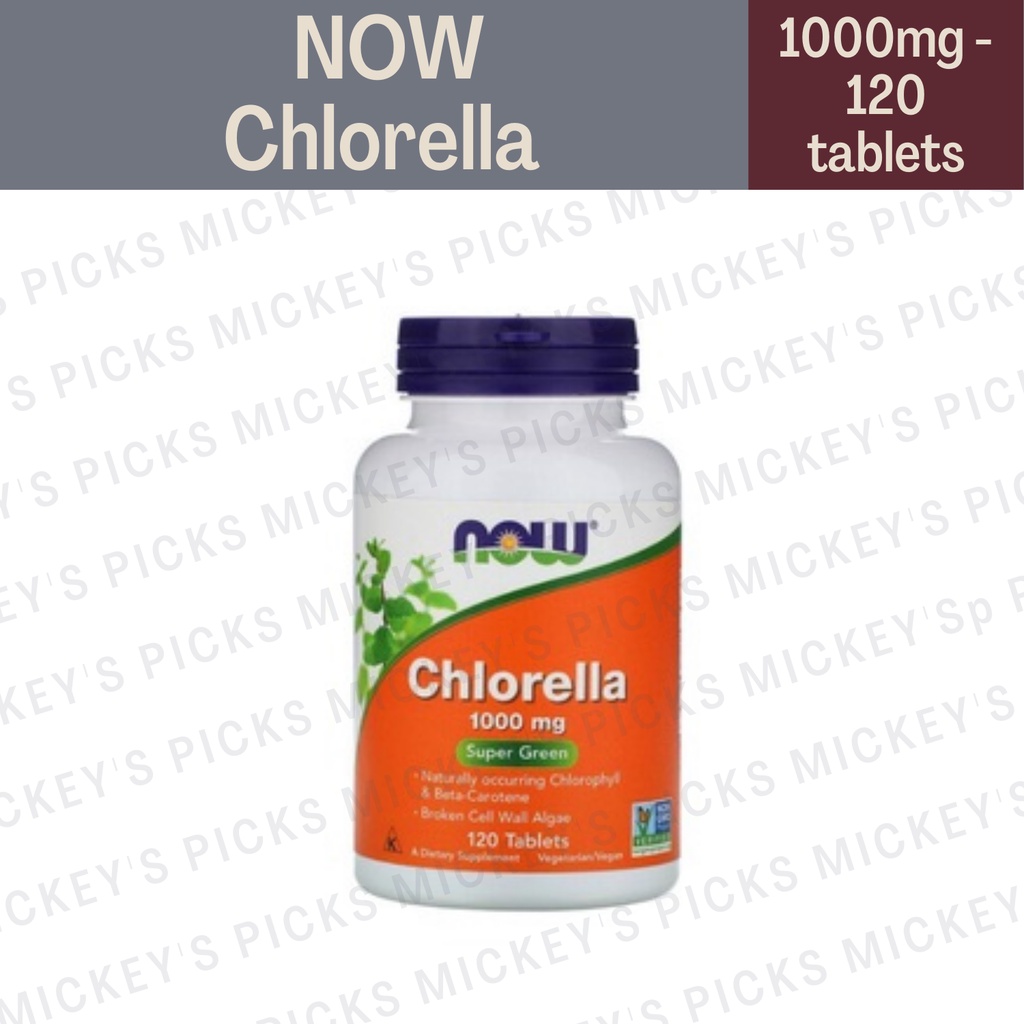 Now Chlorella, 1,000 mg, 120 Tablets Shopee Philippines