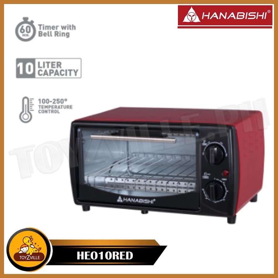 Hanabishi Oven Toaster 10L HEO10RED Shopee Philippines