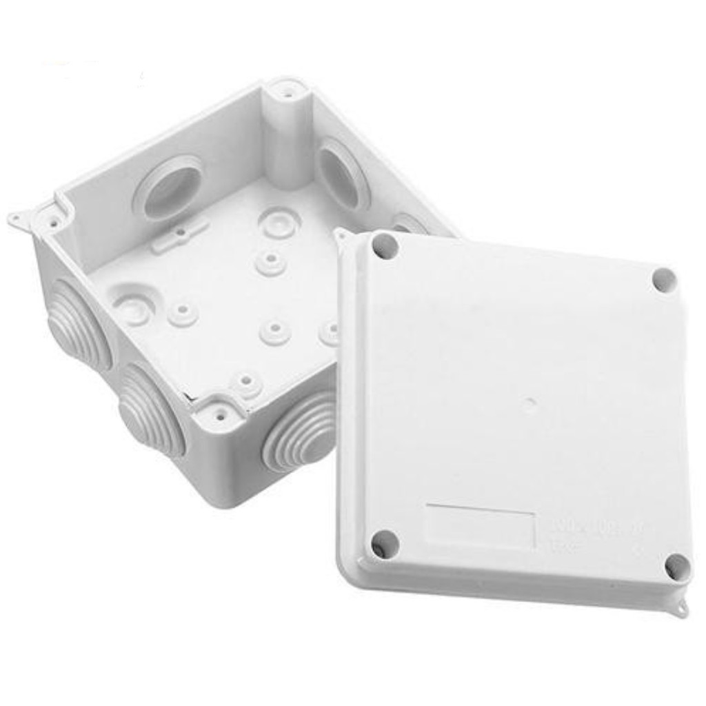 Weatherproof Junction Box (IP65) 100x100x70 CCTV White ABS Plastic Box