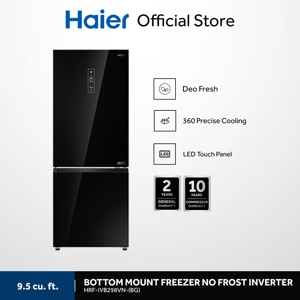 Haier HRFIVB298VN (BG) 9.5 cu. ft. No Frost Twin Inverter Two Door