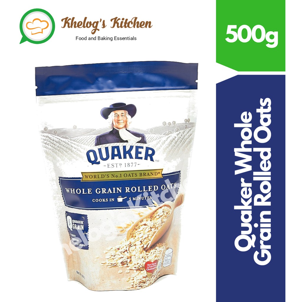 Quaker Whole Grain Rolled Oats 500g Shopee Philippines