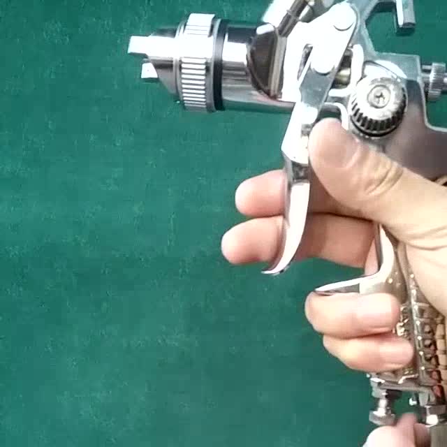 H827 hvlp spray gun chrome face spray gun 1.3mm 1.6mm nozzle car spray