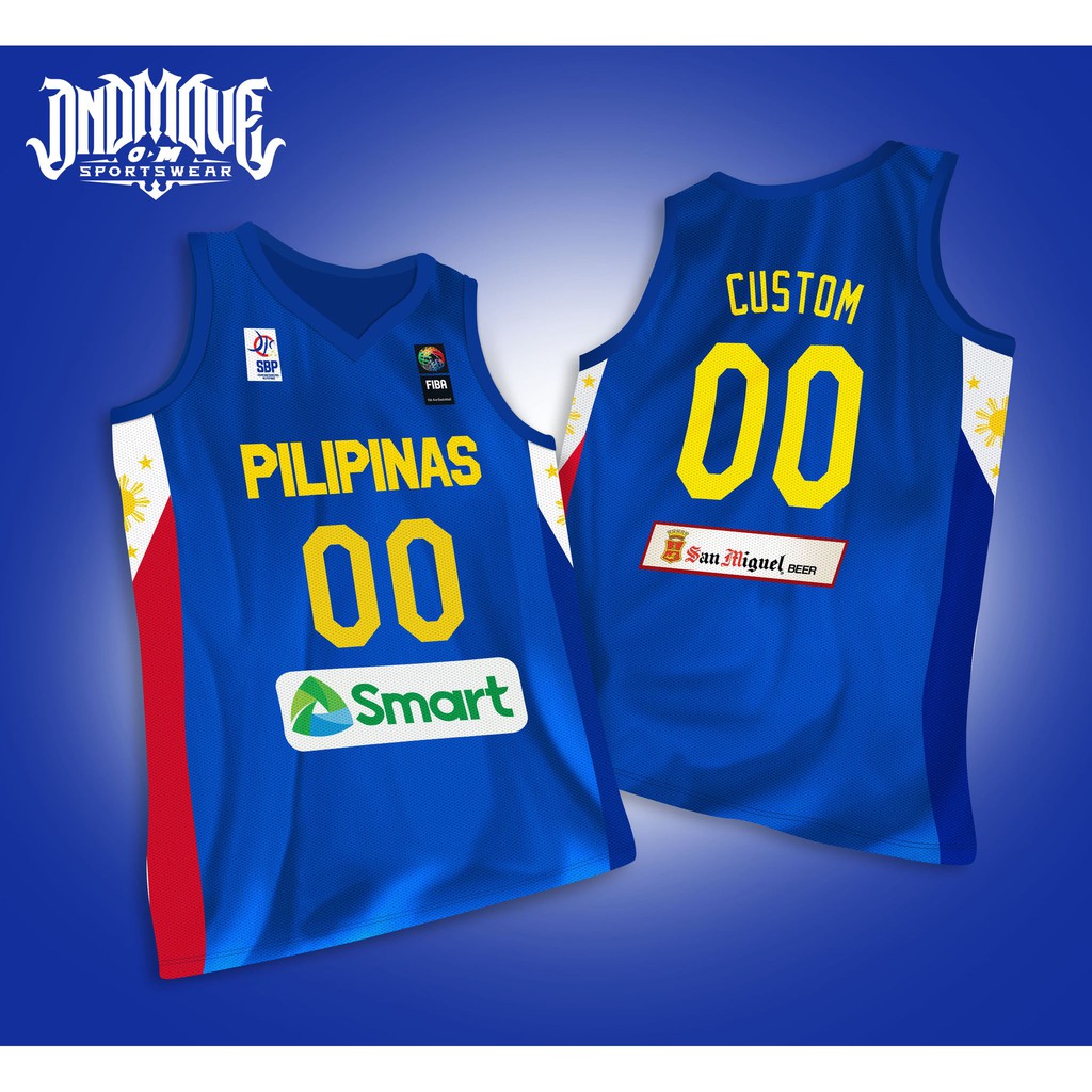 CUSTOM GILAS PILIPINAS blue jersey Shopee Philippines