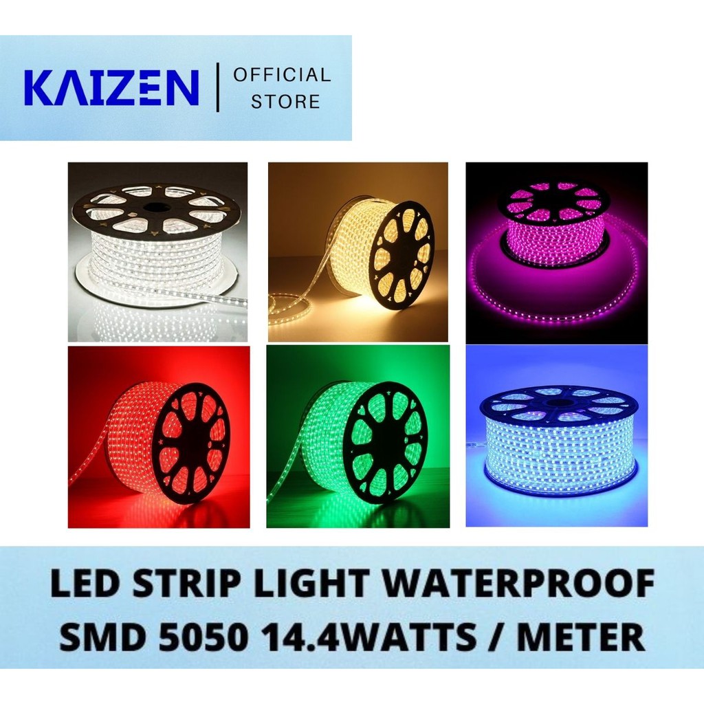 Kaizen LED Strip light Cove light 220V 14.4W WATERPROOF (Sold Per Meter