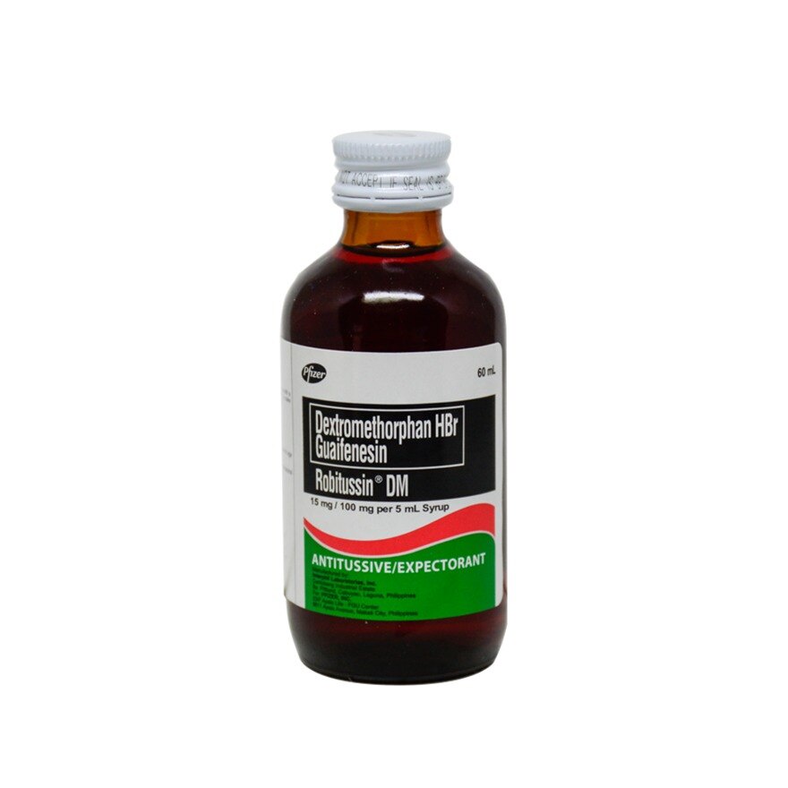 ROBITUSSIN Dextromethorphan HBr + Guaifenesin 15mg/100mg/5mL Syrup