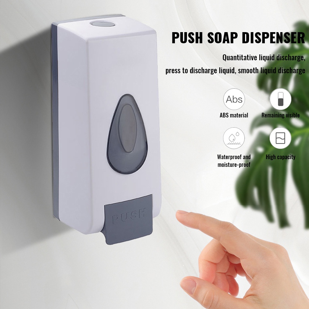 Home Wall Mounted Soap Dispenser With Bottle Liquid Shampoo Shower