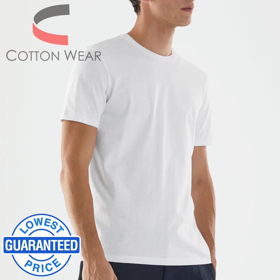 Round Neck Plain White Cotton TShirt for Adult (Unisex) Original