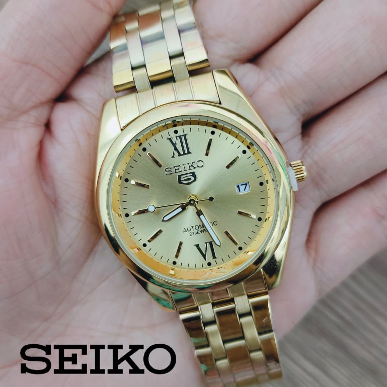 S039 Seiko 5 Men's watch water resistant(battery operated) Shopee