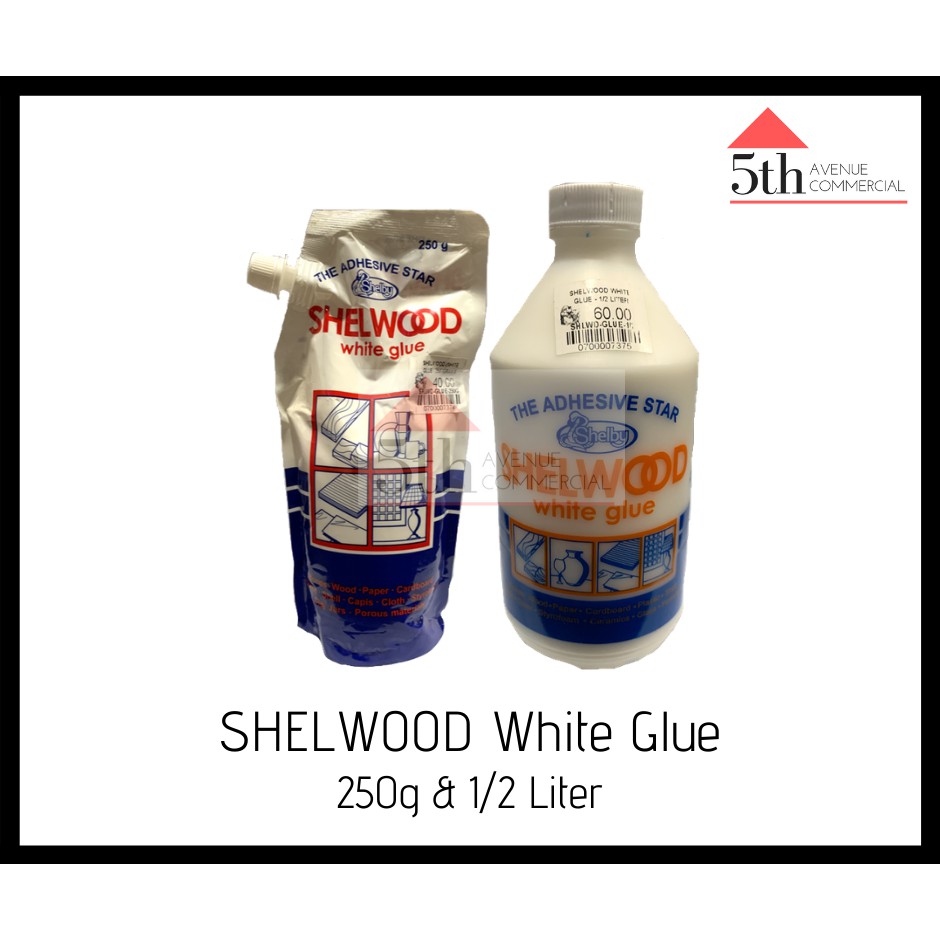 SHELBY Shelwood White Glue (250g/pouch & 1/2 Liter) Shopee Philippines