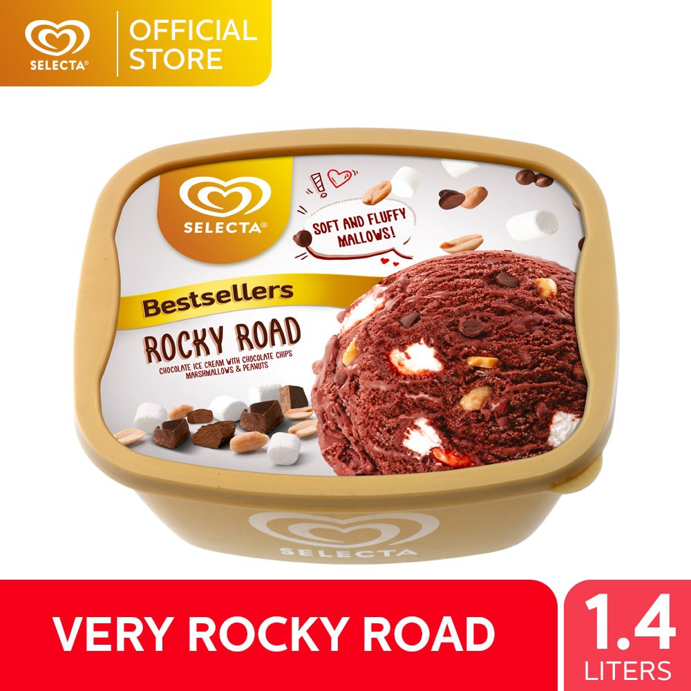 Selecta Very Rocky Road Ice Cream 1.4L Shopee Philippines