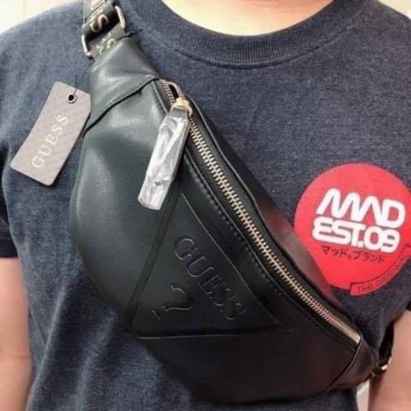 Guess PU leather body bag/Guess PU leather belt bag/waterproof body