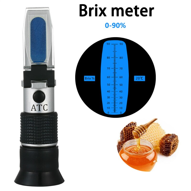 KONG Widerange 090 Brix Meter Refractometer Sugar Content Meter Honey Bee Sugar Food Brix