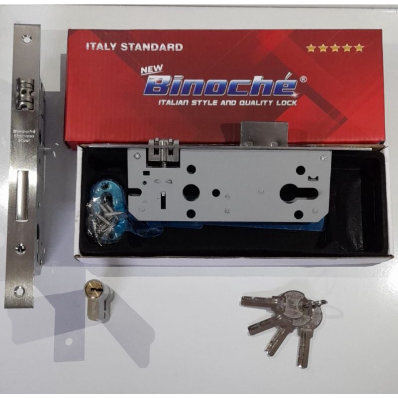 Binoche Bullet Door Lock / lockcase stainless roller Door Lock set