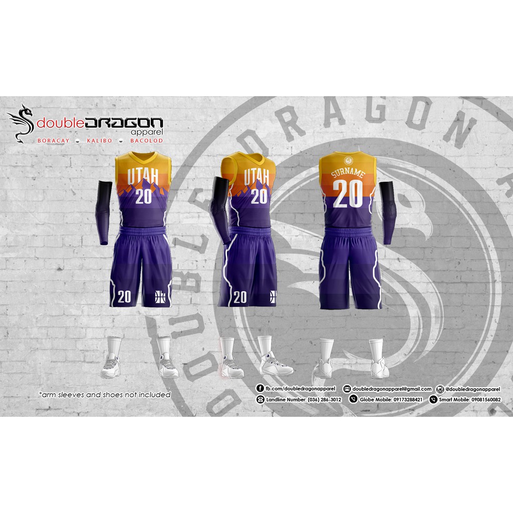 Full Sublimation Basketball Jersey Double Dragon Apparel (Customizable
