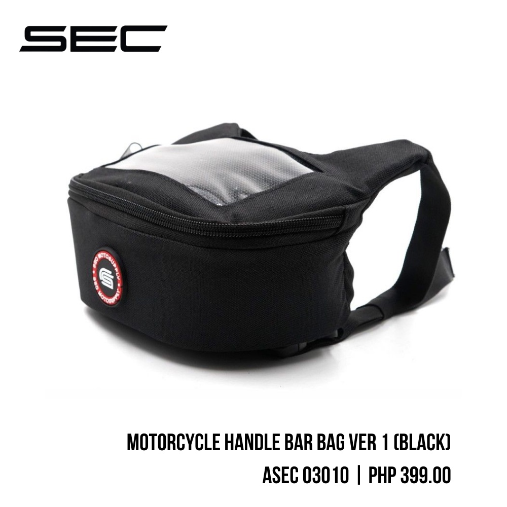 ASEC 03010 Motorcycle Handle Bar Bag Ver 1 (Black) Shopee Philippines