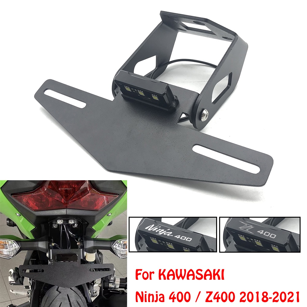 License Plate Frame Holder Tail Tidy Eliminator Registration Bracket For Kawasaki Ninja 400 Z400
