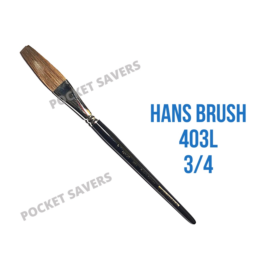 Original HANS Camel Brush 403L BIG SIZES (Paint Hair Brushes, Natural