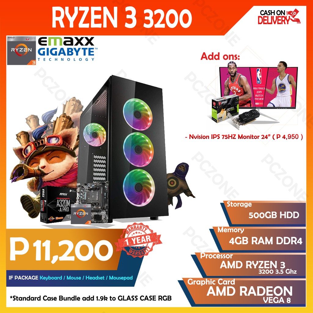 Brandnew Desktop Ryzen 3 3200G Package Shopee Philippines