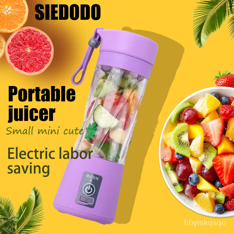 Siedodo Juicer Mini USB Rechargeable Portable Electric Fruit Juicers