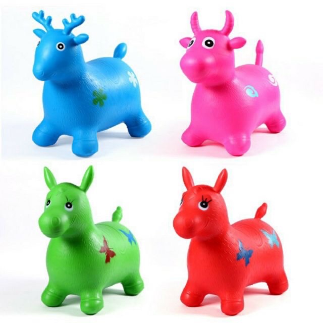 Bouncy Donkey Animal Kiddie Inflatable Toys Jumping Horse Shopee