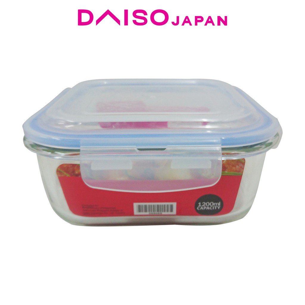 Daiso Glass Food Container 1200 ml Shopee Philippines
