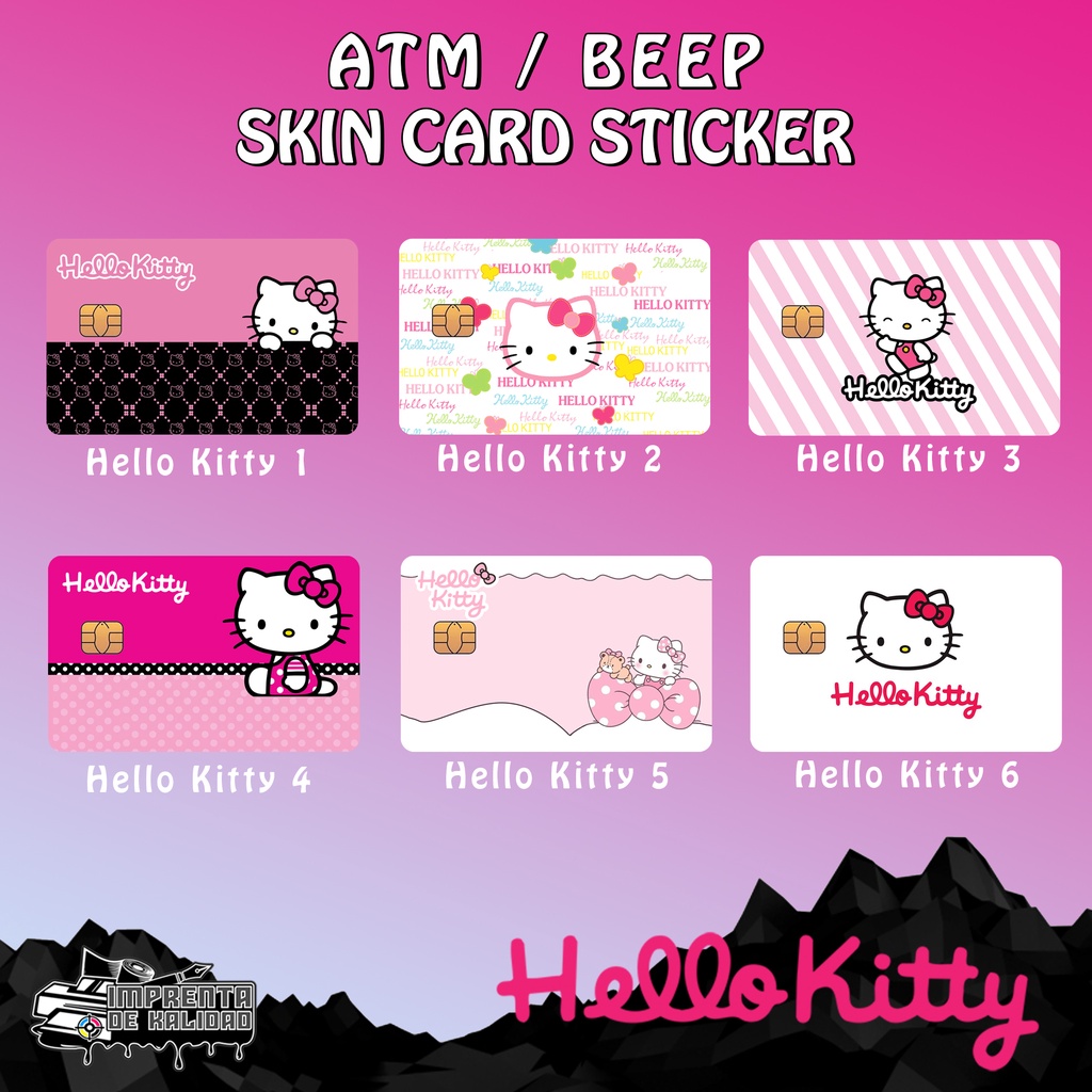 Hello kitty Skin Card Sticker Vinyl Debit/ATM/beep card sticker skin